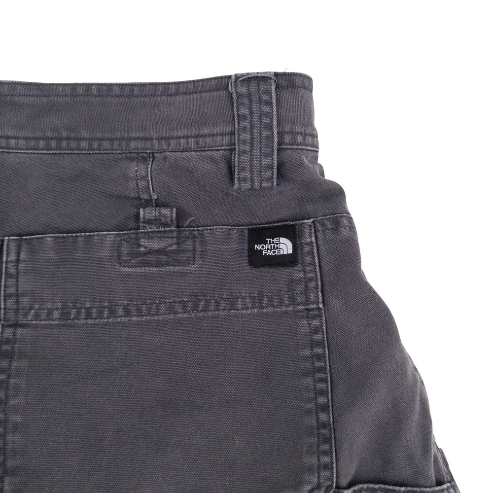 The North Face Mens 36 Utility Shorts Charcoal Grey Cotton Canvas Gorpcore Y2K